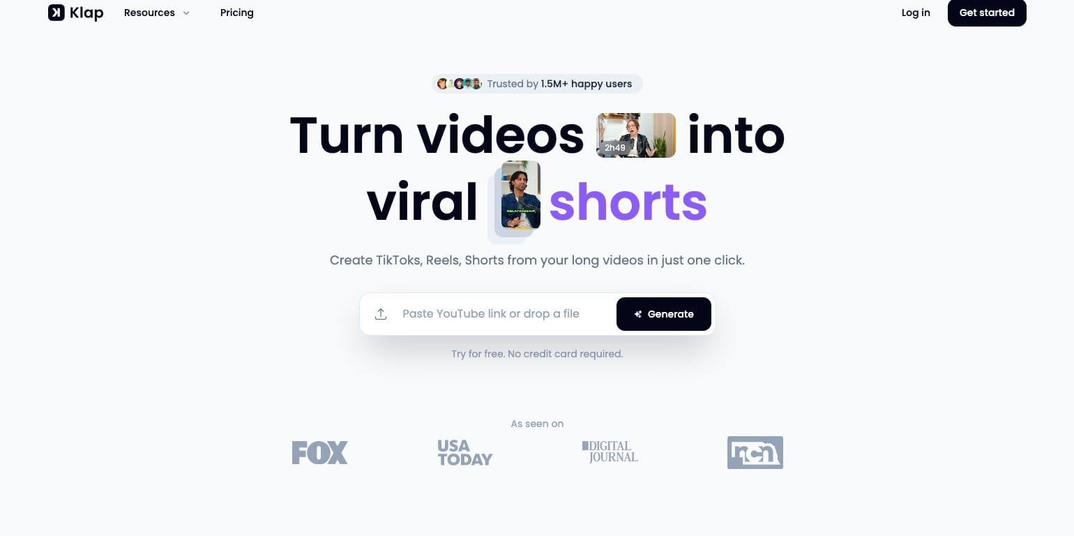Klap.app: Turn Long Videos into Bite-Sized Brilliance with AI